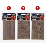 Ronis Stickers Die Cut For Easter Eggs 8.5x13cm 1pk 3 Asstd