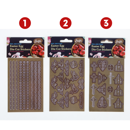 Ronis Stickers Die Cut For Easter Eggs 8.5x13cm 1pk 3 Asstd