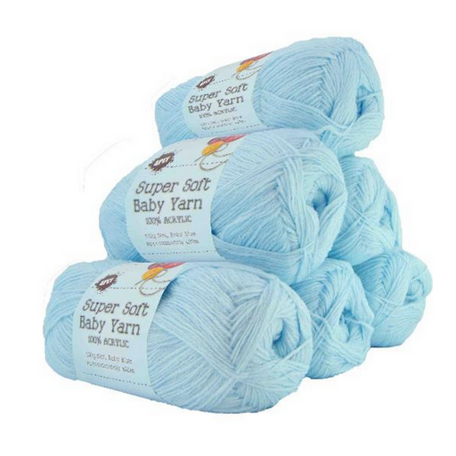 Ronis Super Soft Baby Acryl Yarn 06 4ply 420m Baby Blue