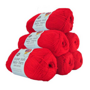 Ronis Super Soft Baby Acryl Yarn 12 4ply 420m Fire Engine – thumbnail