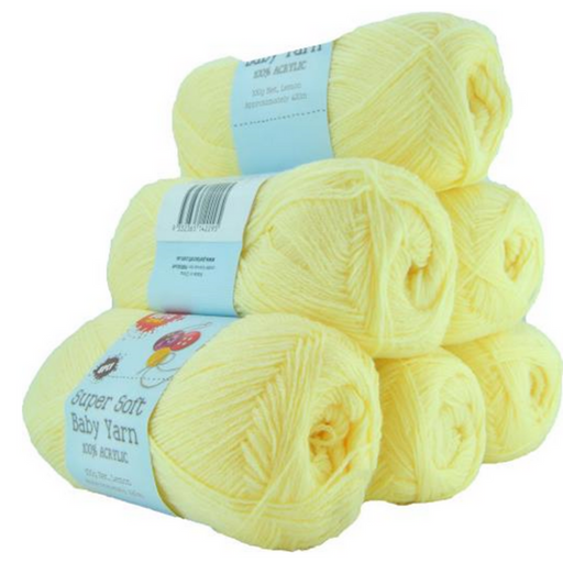 Ronis Super Soft Baby Acrylic Yarn 04 4ply 420m Lemon