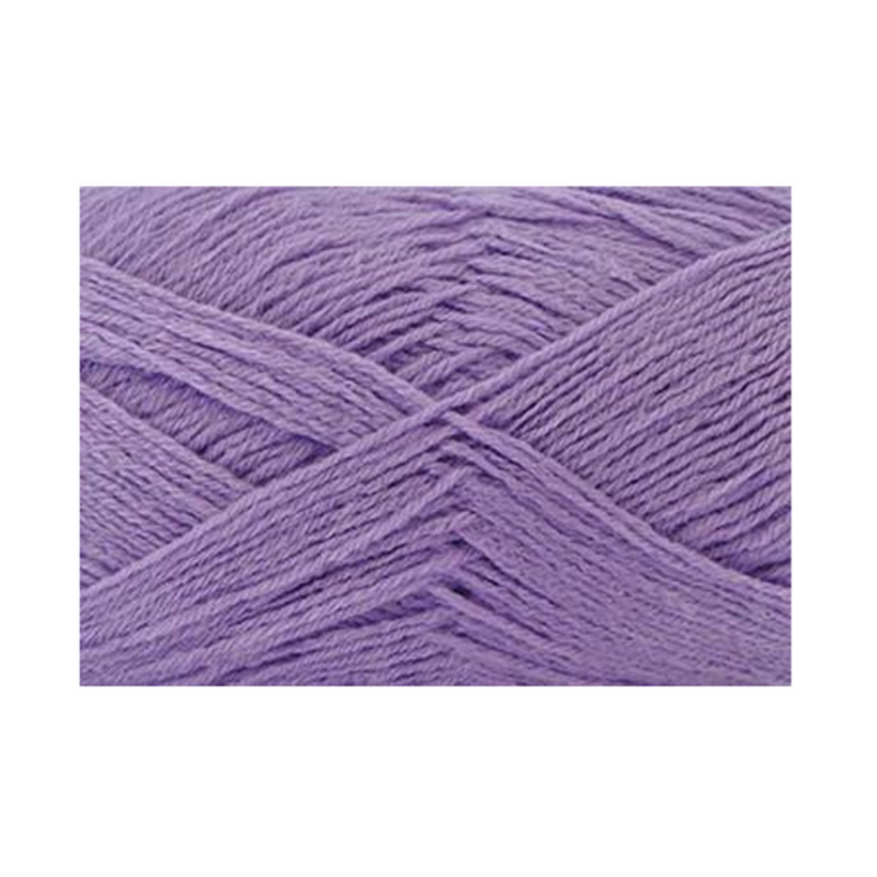 Super soft baby acrylic yarn 420m 4ply in soft lilac shade 08, fine yarn for knitting and crochet baby blankets and garments