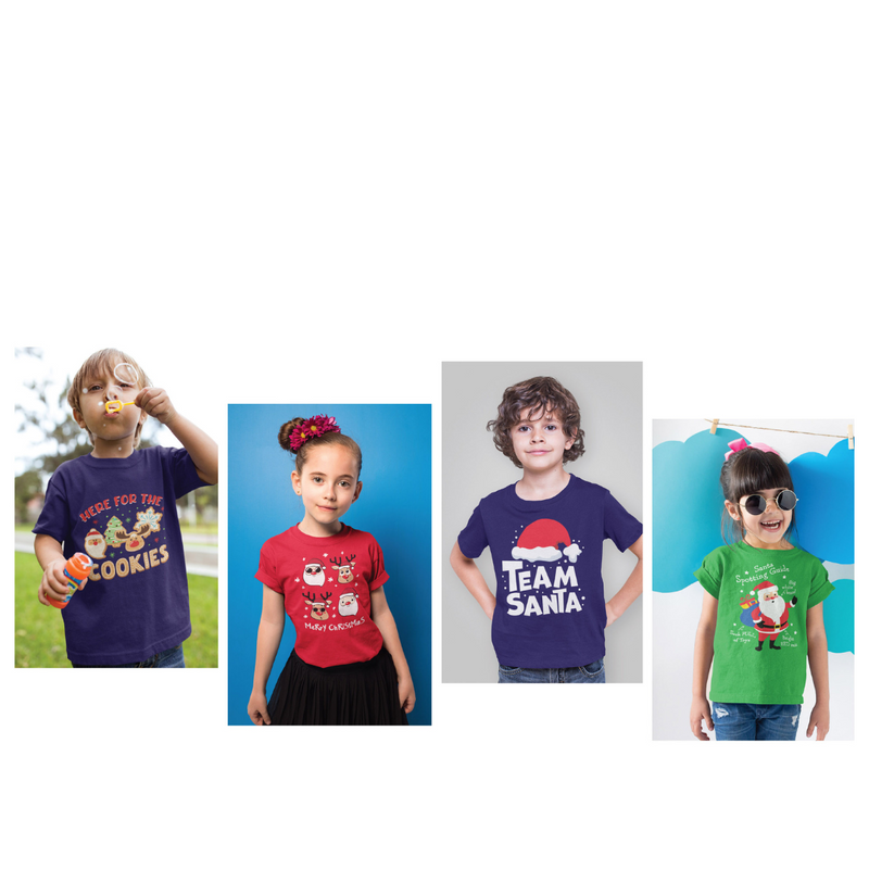 Ronis T-Shirt Christmas Kids 4 Asstd