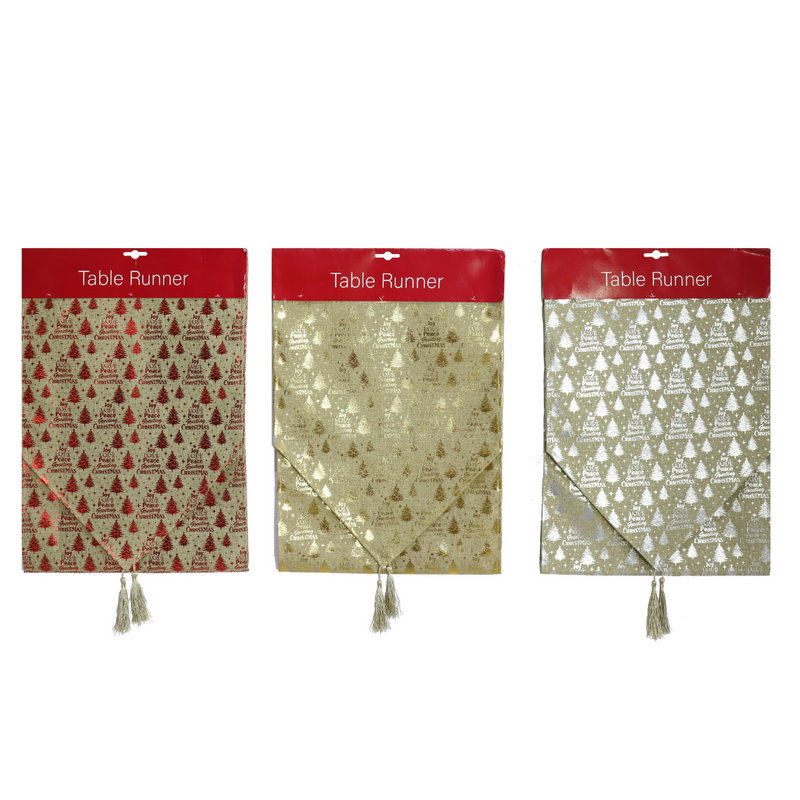 Table Runner Vintage Foil 180cm