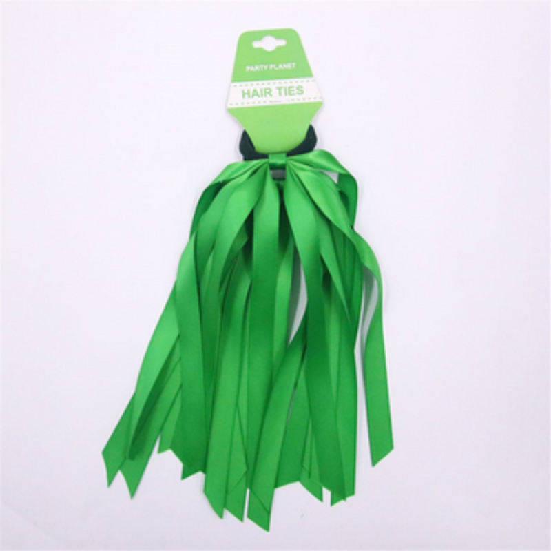 Ronis Tassel Hair Ties-Green 2pk