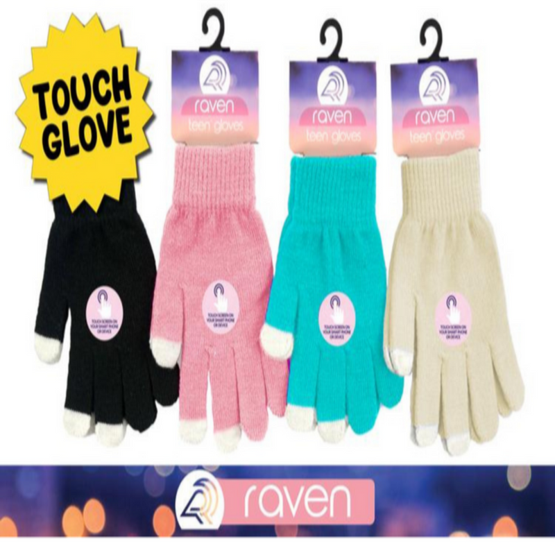 Ronis Teens Touch Gloves 4 Asstd