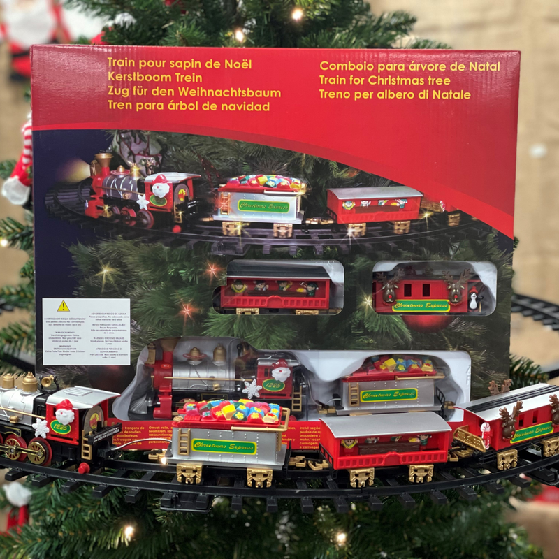 Ronis Train Set Aerial Tree Circling