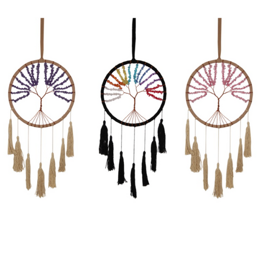 Ronis Tree Of Life Gemstone Suncatcher 22cm Assorted
