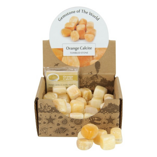 Ronis Tumble Stone Orange Calcite Creativity 2-3cm