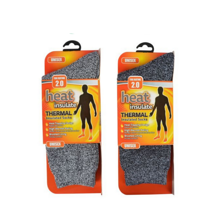 Unisex thermal socks in assorted colours for winter warmth
