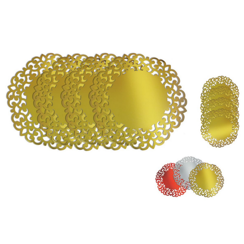 FSC Mix Placemat Coaster 8pk Christmas Lasercut Assorted