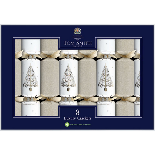 Luxury BonBons Wide Barrel Gold White 8X12.5in