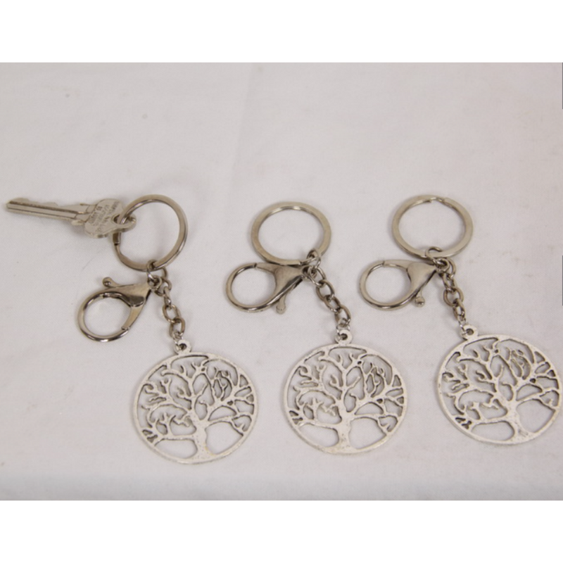 METAL TREE OF LIFE BAG CLIP & K/RING