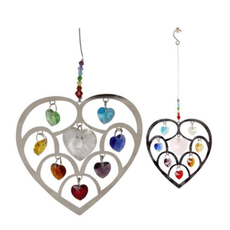 Chakra Rainbow Heart Sun Ca 22Cm