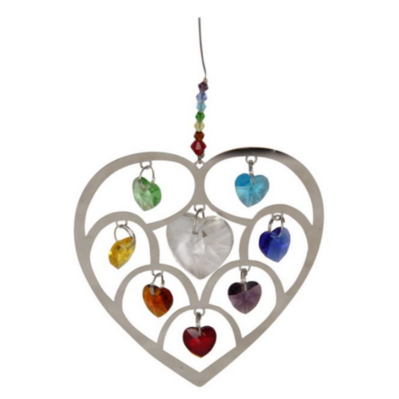 Chakra Rainbow Heart Sun Ca 22Cm