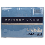 Bed Linen™ QB Sterling Blue Bamboo Blend 90GSM – thumbnail