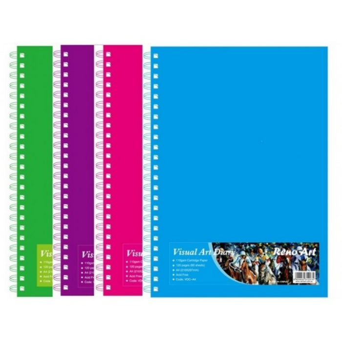 Visual Diary with Colour Cover A5