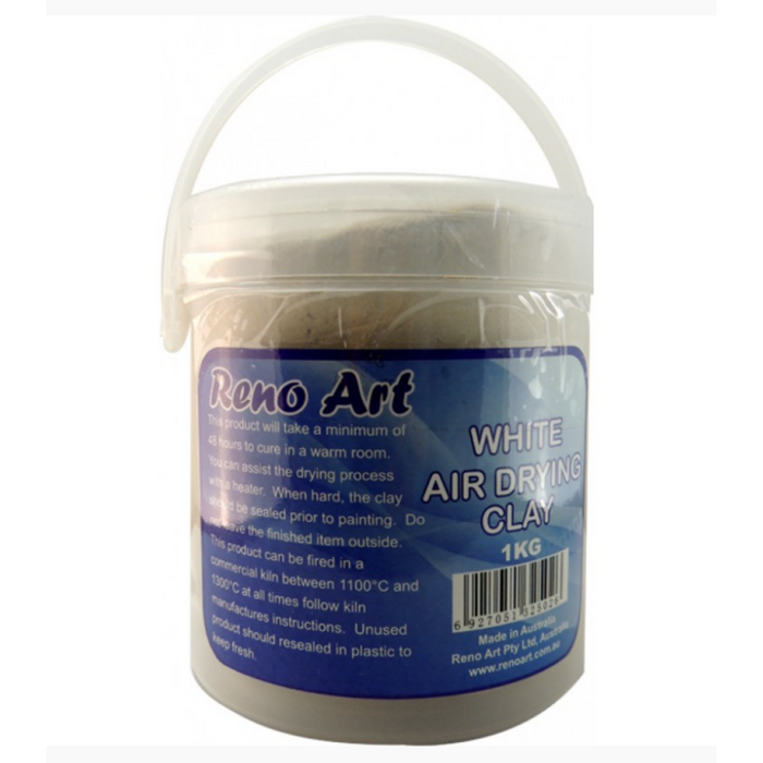 Air Drying Clay in Tub Earthenware White 1KG