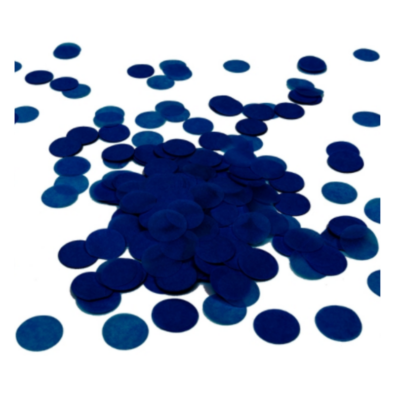 Round Paper Confetti Navy Blue 15g Five Star