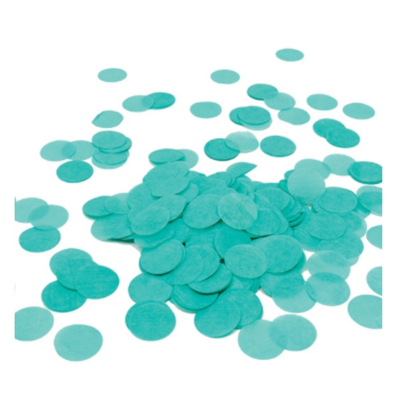 Party Confetti™ Round Paper Confetti Classic Turquoise 15g