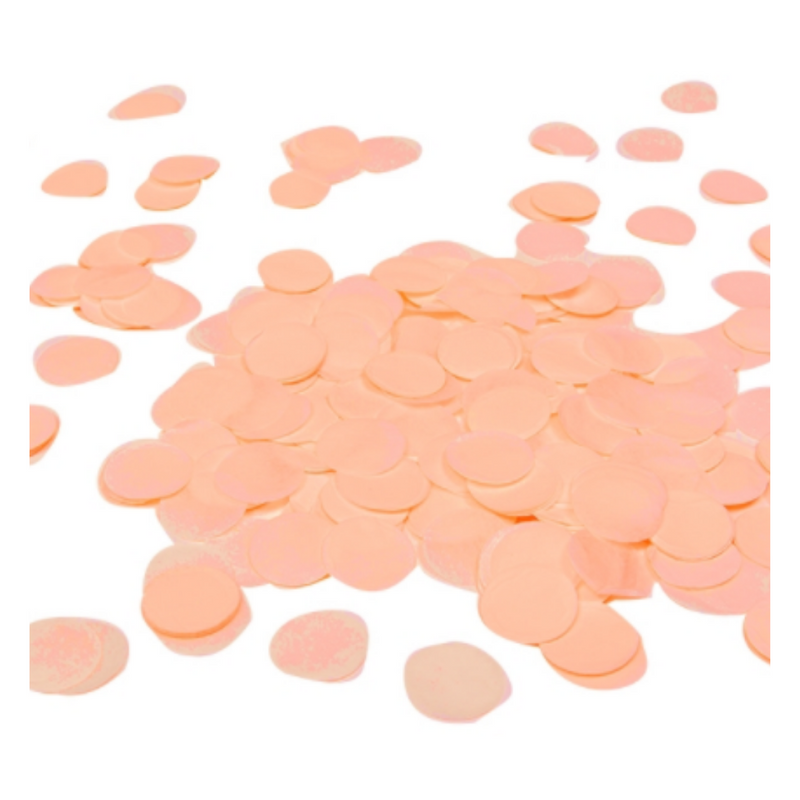 Party Confetti™ Round Paper Confetti Peach 15g