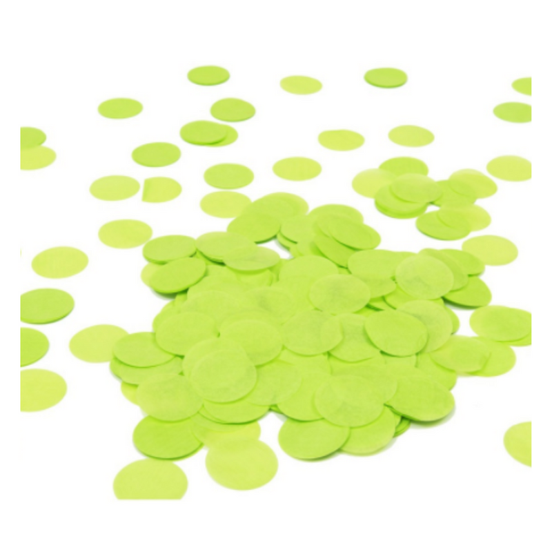 Party Confetti™ Round Paper Confetti Lime Green 15g