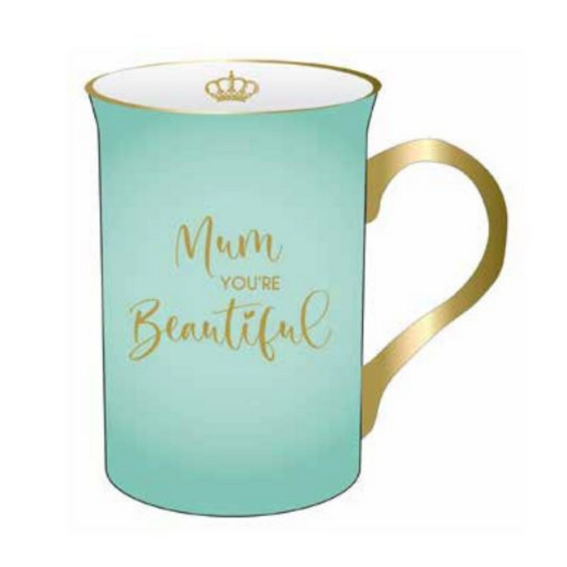 Mum Youre Beautiful Mug Mint