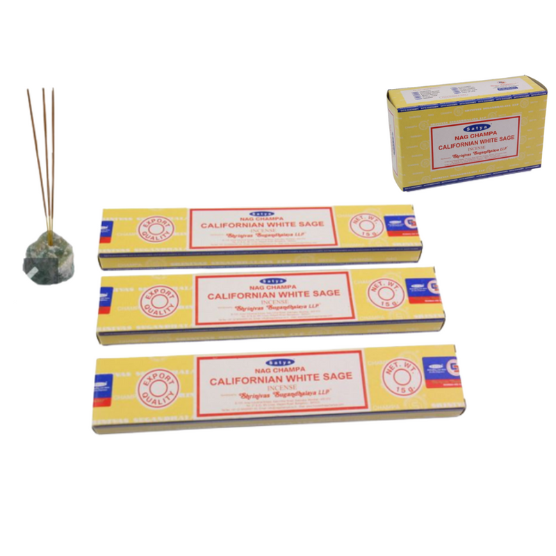 SATYA CALIFORNIA WHITE SAGE INCENSE 15G