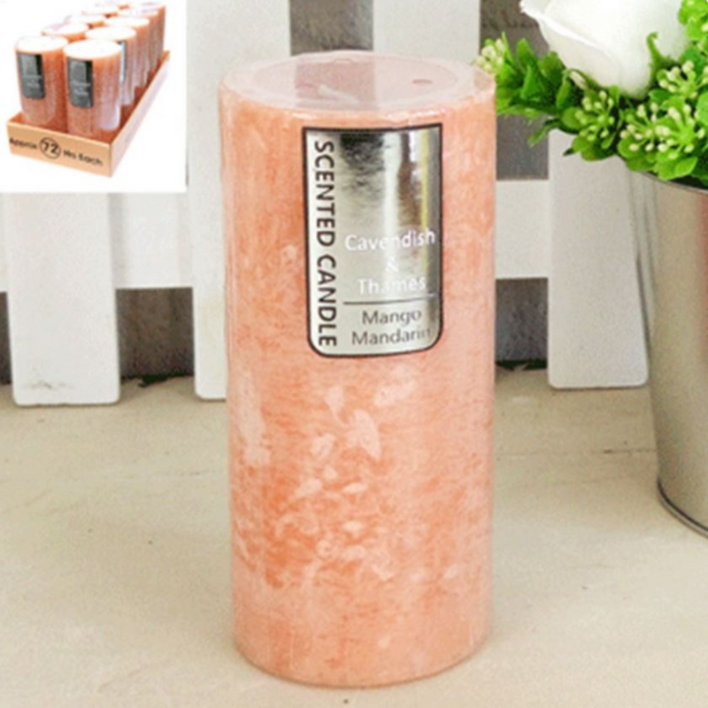 SCENTED CANDLE APRICOT MANGO MANDARIN 7X15CM