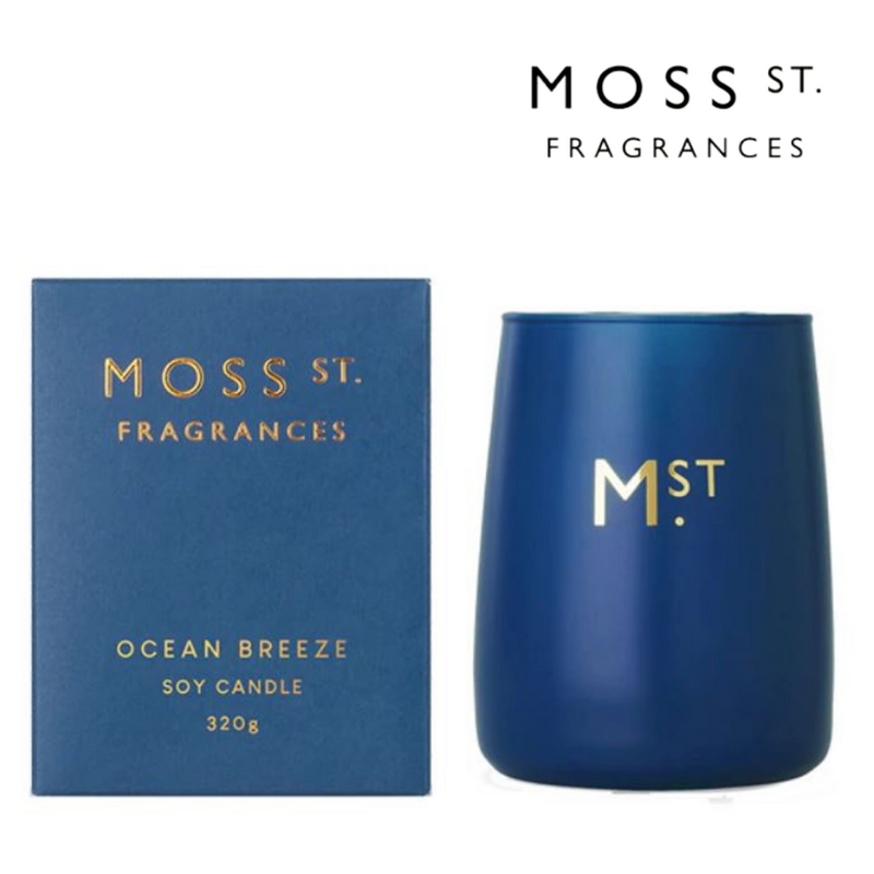 Moss St Ocean Breeze - Large Soy Candle 370g