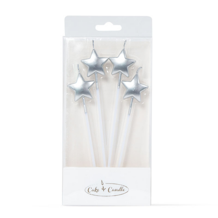 Candle Picks Star Candle Picks Silver 4 Pack