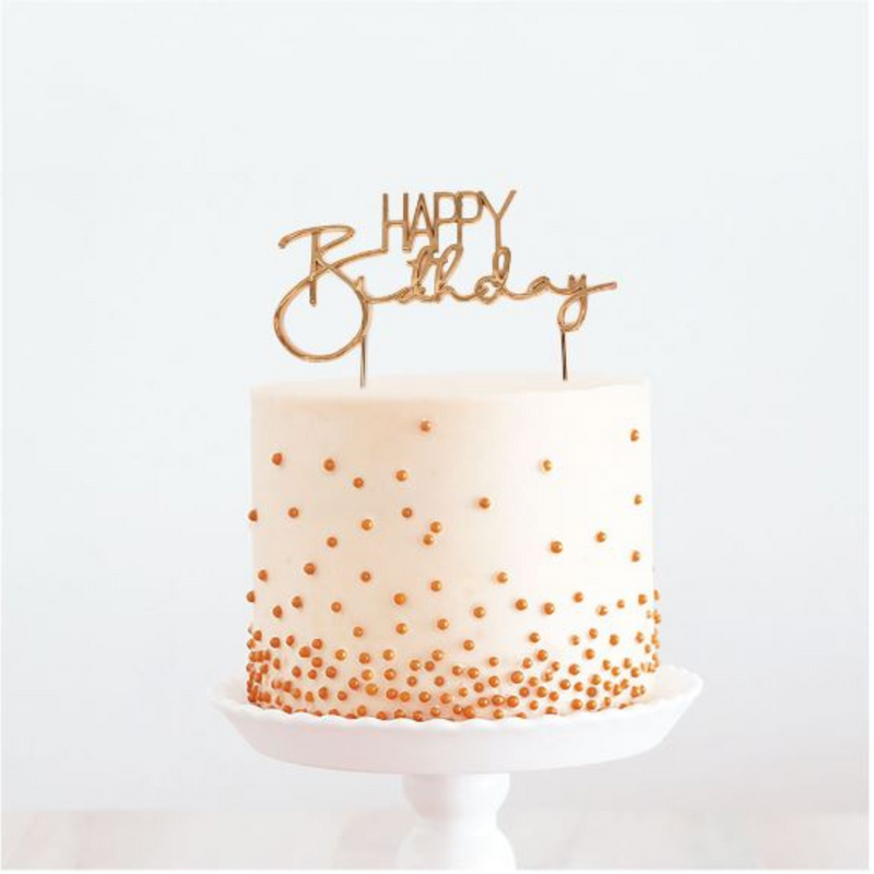 Cake Topper Happy Birthday Cake Topper Metal