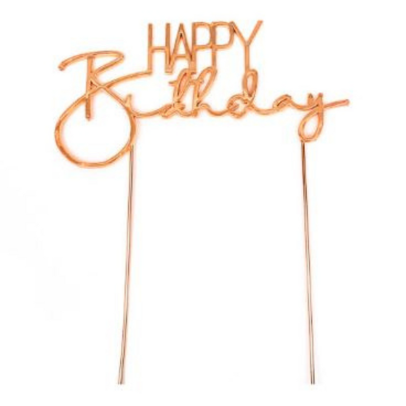 Cake Topper Happy Birthday Cake Topper Metal