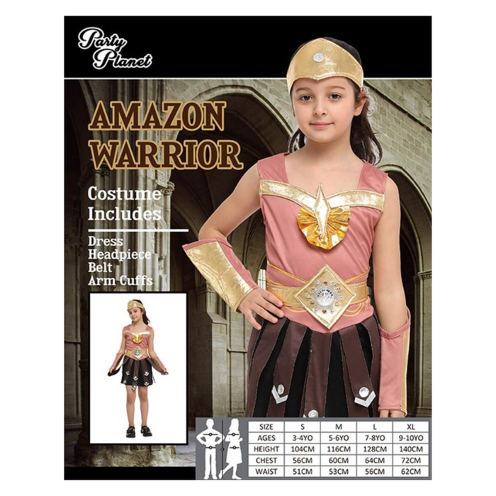Child Amazon Warrior Girl Costume - Large