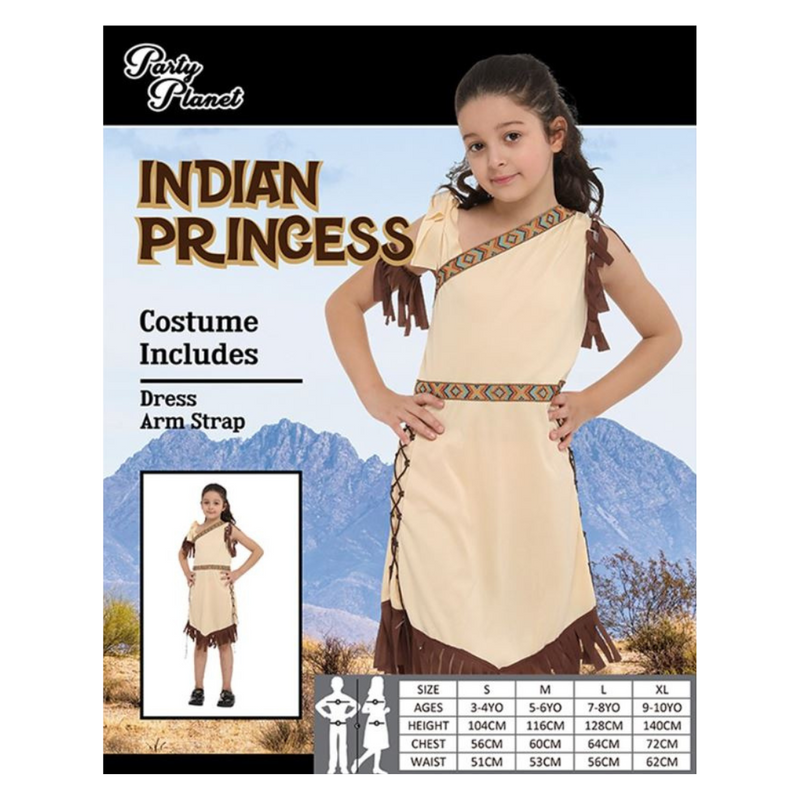Costume Indian Princess Large 7-8 yrs old