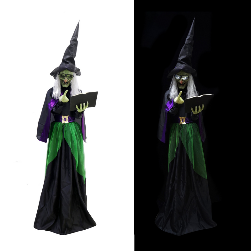 Animated Standing Witch 150cm