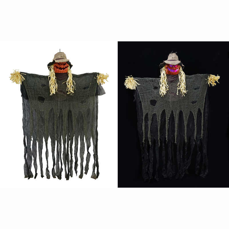 Hanging Scarecrow™ Light Up Haunted Scarecrow (1.8m)