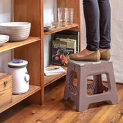 Compact Foldable Stool Black-Grey 32cm