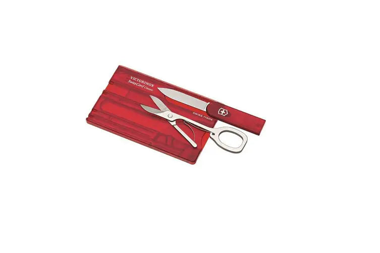 Victorinox Sak Swiss Card Classic Red Translucent