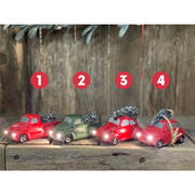 Ronis Vehicles with Santa and Trees LED 4 Asstd – thumbnail
