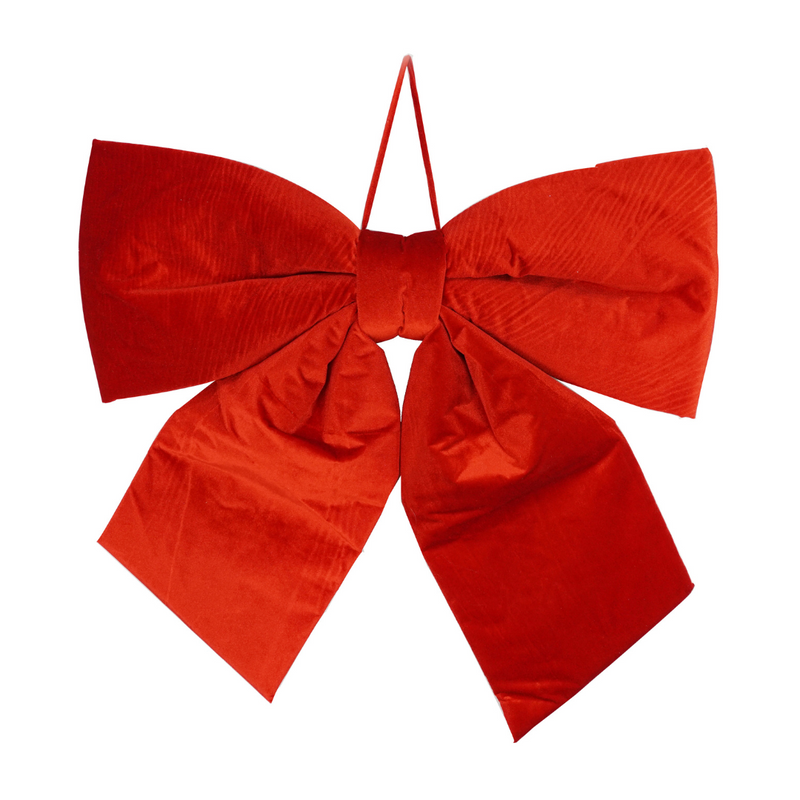 Ronis Velvet Mega Door Bow Red