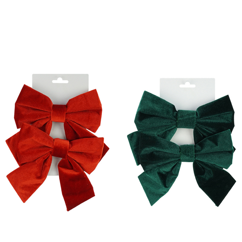 Ronis Velvet Soft Bow 2pk 2 Asstd