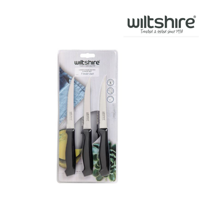 Laser Steak Knife 6 Pce Set Wiltshire