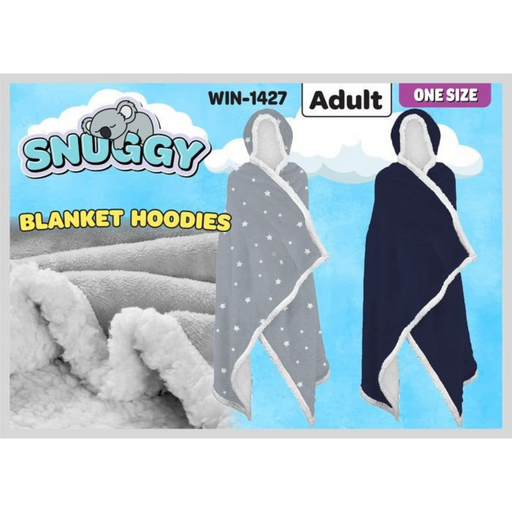 Sherpa Open Blanket with Hood