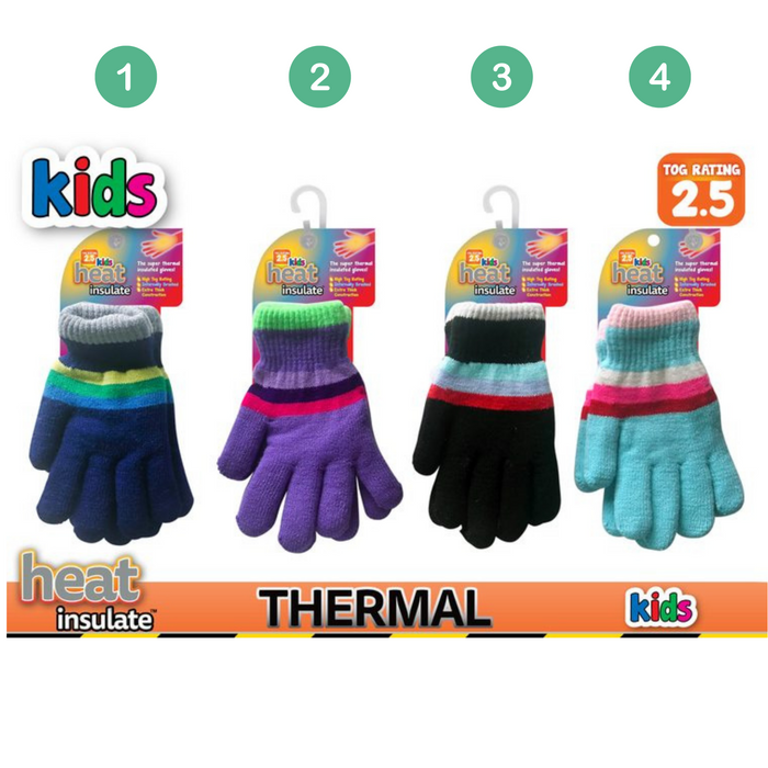 Kids Heat Insulate Thermal Gloves