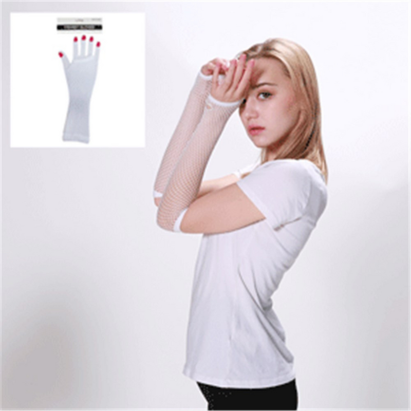 FISHNET GLOVES­WHITE