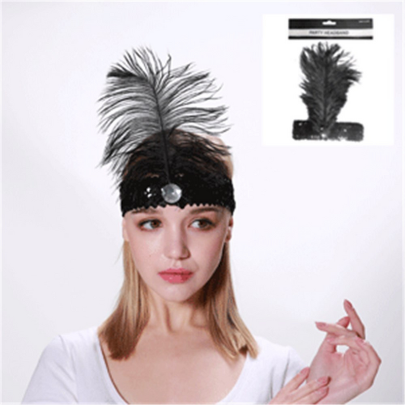 FLAPPER HEADBAND­BLACK