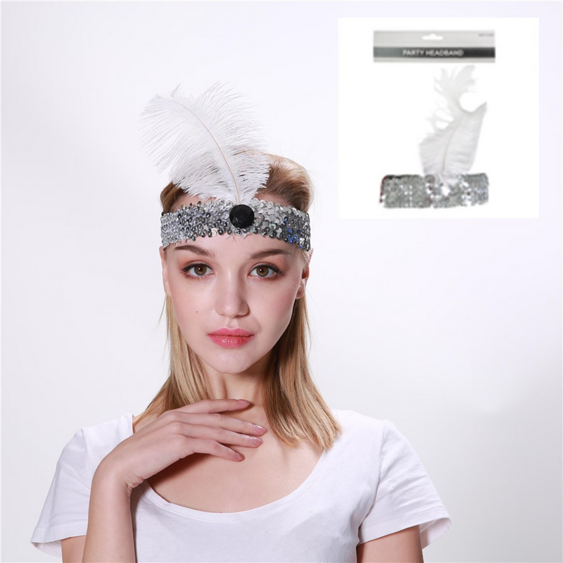 FLAPPER HEADBAND­WHITE