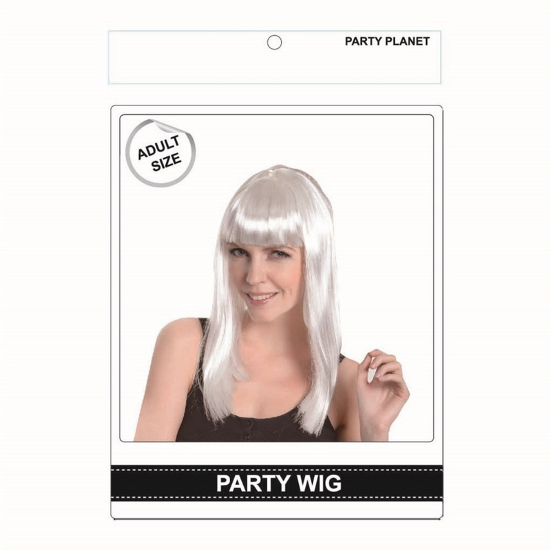 LONG WIG­WHITE