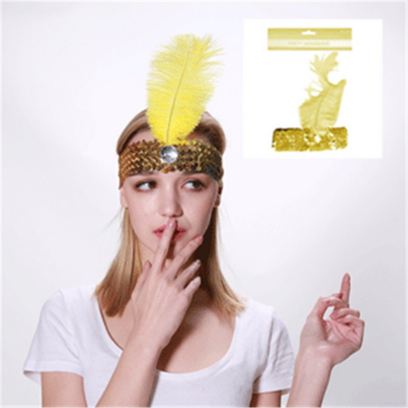 FLAPPER HEADBAND­YELLOW